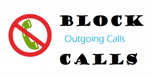 Block out going calls in android