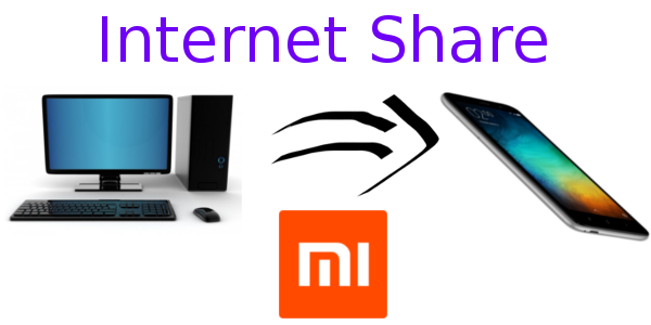 PC Internet Share in Xiaomi Mobiles MIUI 7 8