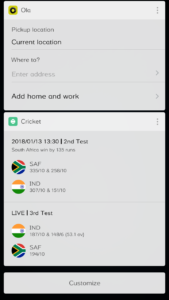 Easy cricket updates in App vault MIUI 9