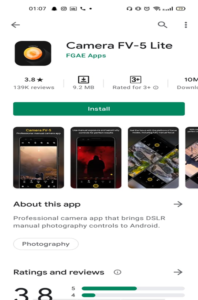 CAMERA FV-5 App for Redmi Mobiles