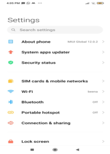 Redmi Note 10 Sim Cards & Mobile Networks Settings