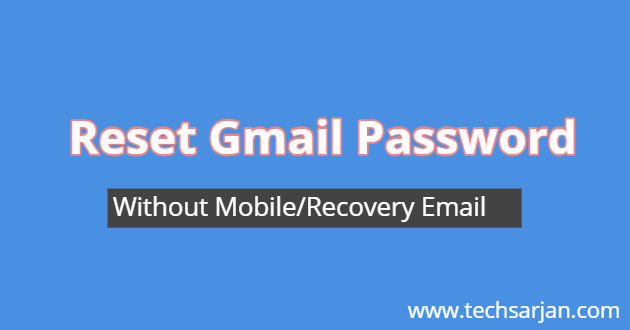 Reset Gmail Password