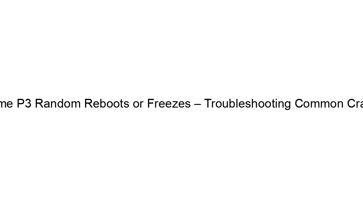 Realme P3 Random Reboots or Freezes – Troubleshooting Common Crashes